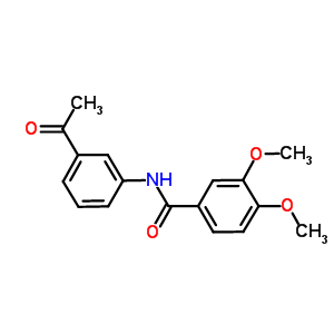 N-(3-acetylphenyl)-3,4-dimethoxybenzamide Structure,5557-22-2Structure