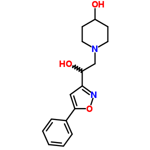 4-Hydroxy-α-(5-phenyl-3-isoxazolyl)-1-piperidineethanol Structure,55578-68-2Structure