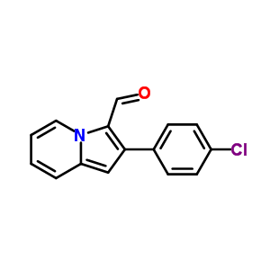 2-(4-Chlorophenyl)indolizine-3-carboxaldehyde Structure,558424-57-0Structure