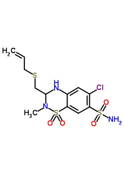 美沙噻嗪结构式_5611-64-3结构式