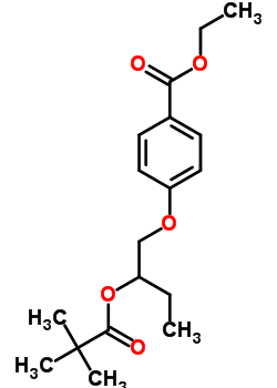 4-[2-(1-Oxo-2,2-dimethylpropoxy)butoxy]benzoic acid ethyl ester Structure,56219-74-0Structure