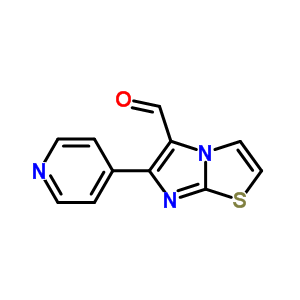 6-(吡啶-4-基)咪唑并[2,1-b]噻唑-5-甲醛结构式_562792-68-1结构式