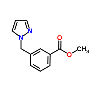 Methyl 3-(1h-pyrazol-1-ylmethyl)benzoate Structure,562803-63-8Structure