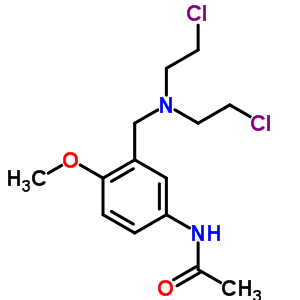 3’-[[Bis(2-chloroethyl)amino]methyl ]-4’-methoxyacetanilide Structure,56288-29-0Structure