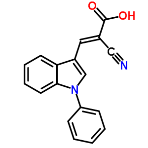 2-Cyano-3-(1-phenylindol-3-yl)acrylate Structure,56396-35-1Structure