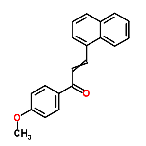 1-(4-甲氧基苯基)-3-(1-萘)-2-丙烯-1-酮结构式_56412-54-5结构式