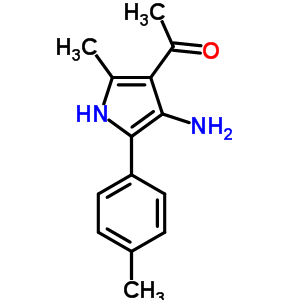 1-[4-Amino-2-methyl-5-(4-methylphenyl)-1h-pyrrol-3-yl ]ethanone Structure,56463-61-7Structure