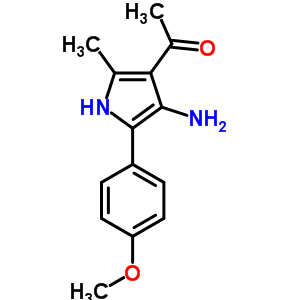 1-[4-Amino-5-(4-methoxyphenyl)-2-methyl-1h-pyrrol-3-yl ]ethanone Structure,56463-62-8Structure