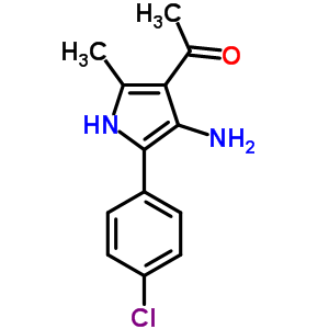 1-[4-Amino-5-(p-chlorophenyl)-2-methyl-1h-pyrrol-3-yl ]ethanone Structure,56463-73-1Structure