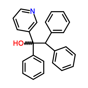 1,2,2-Triphenyl-1-pyridin-3-yl-ethanol Structure,56501-79-2Structure