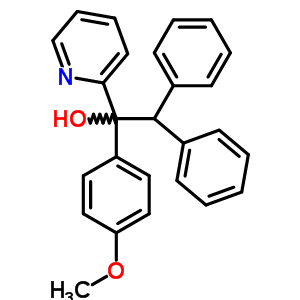 2,2-Diphenylmethyl-(4-methoxyphenyl)-1-(2-pyridyl)methanol Structure,56501-88-3Structure