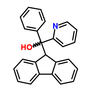 alpha-9h-芴-9-基-alpha-苯基-2-吡啶甲醇结构式_56501-89-4结构式