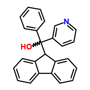 alpha-9h-芴-9-基-alpha-苯基-3-吡啶甲醇结构式_56501-90-7结构式