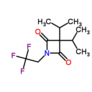 3,3-双(1-甲基乙基)-1-(2,2,2-三氟乙基)-2,4-氮杂丁二酮结构式_56519-50-7结构式