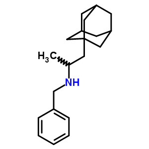 Tricyclo[3.3.1.13,7]decane-1-ethanamine,a-methyl-n-(phenylmethyl)- Structure,56558-44-2Structure