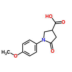 1-(4-Methoxy-phenyl)-5-oxo-pyrrolidine-3-carboxylic acid Structure,56617-47-1Structure