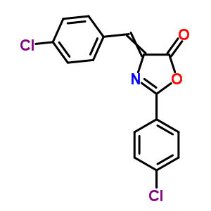 2-(4-氯苯基)-4-[(4-氯苯基)亚甲基]-1,3-噁唑-5-酮结构式_56617-87-9结构式