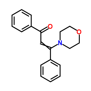 3-(4-吗啉)-1,3-二苯基-2-丙烯-1-酮结构式_5666-02-4结构式