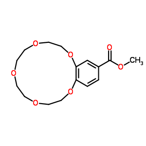 2,3-(4-Methoxycarbonylbenzo)-1,4,7,10,13-pentaoxacyclopentadec-2-ene Structure,56683-56-8Structure