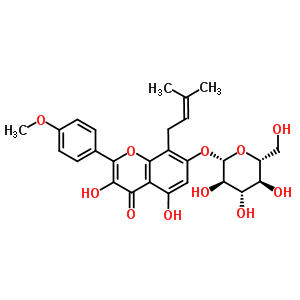 淫羊藿次苷I对照品结构式_56725-99-6结构式