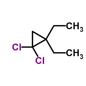 Cyclopropane,1,1-dichloro-2,2-diethyl- Structure,5685-45-0Structure