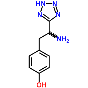 Phenol,4-[2-amino-2-(2h-tetrazol-5-yl)ethyl]- Structure,56876-28-9Structure