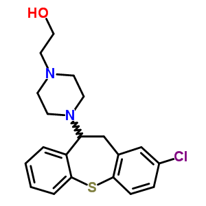 4-(2-氯-10,11-二氢二苯并[b,f]硫杂卓-10-基)-1-哌嗪乙醇结构式_56934-18-0结构式