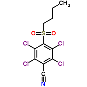 4-Butylsulfonyl-2,3,5,6-tetrachlorobenzonitrile Structure,56957-82-5Structure