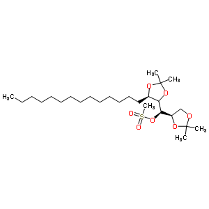 (2R,3r,4r,5r)-1,2:4,5-di-o-isopropylidene-3-nonadecanol methanesulfonate Structure,570414-09-4Structure