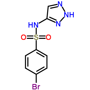 Benzenesulfonamide,4-bromo-n-1h-1,2,3-triazol-5-yl- Structure,57241-11-9Structure