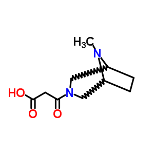 3-(Carboxyacetyl)-8-methyl-3,8-diazabicyclo[3.2.1]octane Structure,57269-17-7Structure