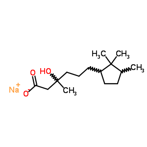 β-hydroxy-β,2,2,3-tetramethylcyclopentanehexanoic acid sodium salt Structure,57272-28-3Structure