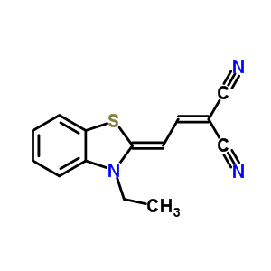 Malononitrile,[2-(3-ethyl-2-benzothiazolinylidene)ethylidene]- Structure,57296-02-3Structure