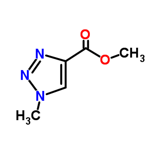 1-Methyl-1h-1,2,3-triazole-4-carboxylic acid methyl ester Structure,57362-82-0Structure