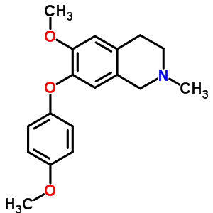 6-Methoxy-7-(4-methoxyphenoxy)-2-methyl-3,4-dihydro-1h-isoquinoline Structure,57422-33-0Structure