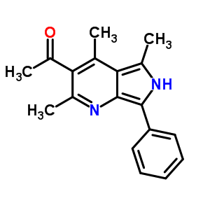 2,4,5-Trimethyl-3-acetyl-7-phenyl-6h-pyrrolo(3,4-b)pyridine Structure,57435-62-8Structure