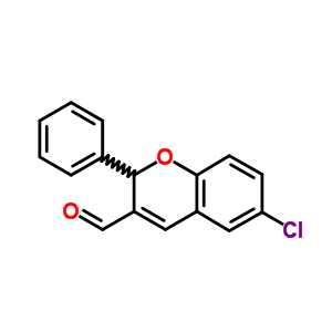 2H-1-benzopyran-3-carboxaldehyde,6-chloro-2-phenyl- Structure,57543-48-3Structure