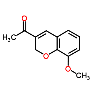 1-(8-甲氧基-2H-色烯-3-基)-1-乙酮结构式_57543-54-1结构式