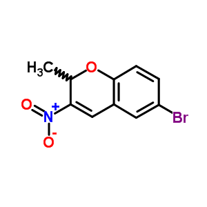 6-Bromo-2-methyl-3-nitro-2h-1-benzopyran Structure,57543-78-9Structure