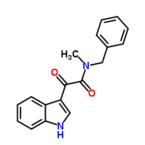 N-benzyl-2-(1h-indol-3-yl)-n-methyl-2-oxo-acetamide Structure,57547-34-9Structure