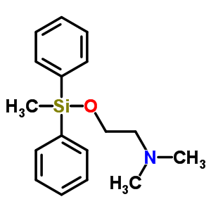 N,N-二甲基-2-[(甲基二苯基甲硅烷基)氧基]乙胺结构式_57665-45-9结构式