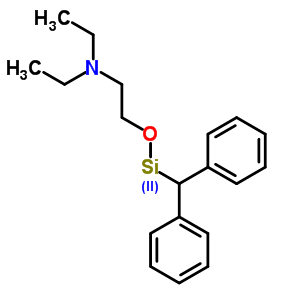 N,N-二乙基-2-[(甲基二苯基甲硅烷基)氧基]乙胺结构式_57665-46-0结构式