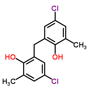 (9CI)-2,2-亚甲基双[4-氯-6-甲基-苯酚结构式_57693-35-3结构式