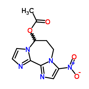 6-乙酰基氧基-3-硝基-6,7-二氢-5H-二咪唑并[1,2-a:2,1-c][1,4]二氮杂卓结构式_57831-77-3结构式