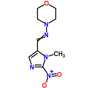 4-Morpholinamine,n-[(1-methyl-2-nitro-1h-imidazol-5-yl)methylene]- Structure,57831-87-5Structure