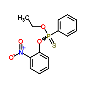 苯基硫代膦酸 O-(2-硝基苯基) O-乙基酯结构式_57856-21-0结构式