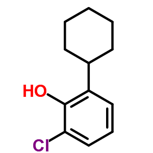 2-Chloro-6-cyclohexyl phenol Structure,57883-04-2Structure