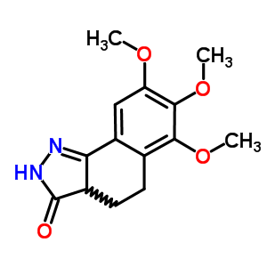 6,7,8-Trimethoxy-2,3a,4,5-tetrahydro-3h-benzo[g]indazol-3-one Structure,57897-24-2Structure