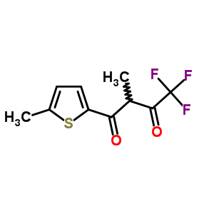 4,4,4-三氟-2-甲基-1-(5-甲基噻吩-2-基)丁烷-1,3-二酮结构式_579-41-9结构式