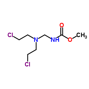 N-[bis(2-chloroethyl)aminomethyl ]carbamic acid methyl ester Structure,58050-42-3Structure